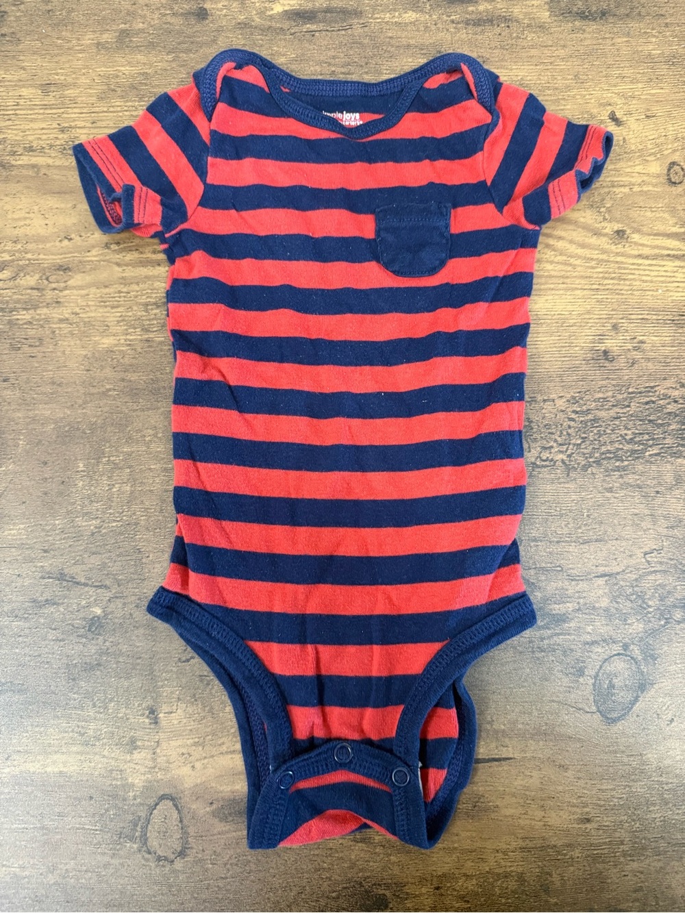 ⭐️5 for $20⭐️ Striped Red & Navy Baby One-Piece Bodysuit Carters 12M